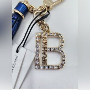 Brahmin B charm with European crystals